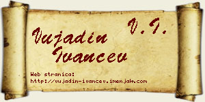 Vujadin Ivančev vizit kartica